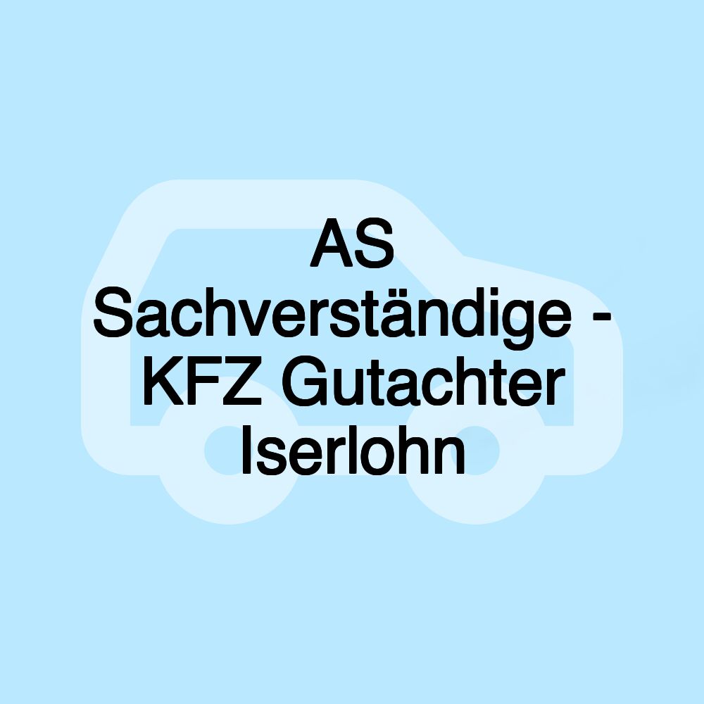 AS Sachverständige - KFZ Gutachter Iserlohn