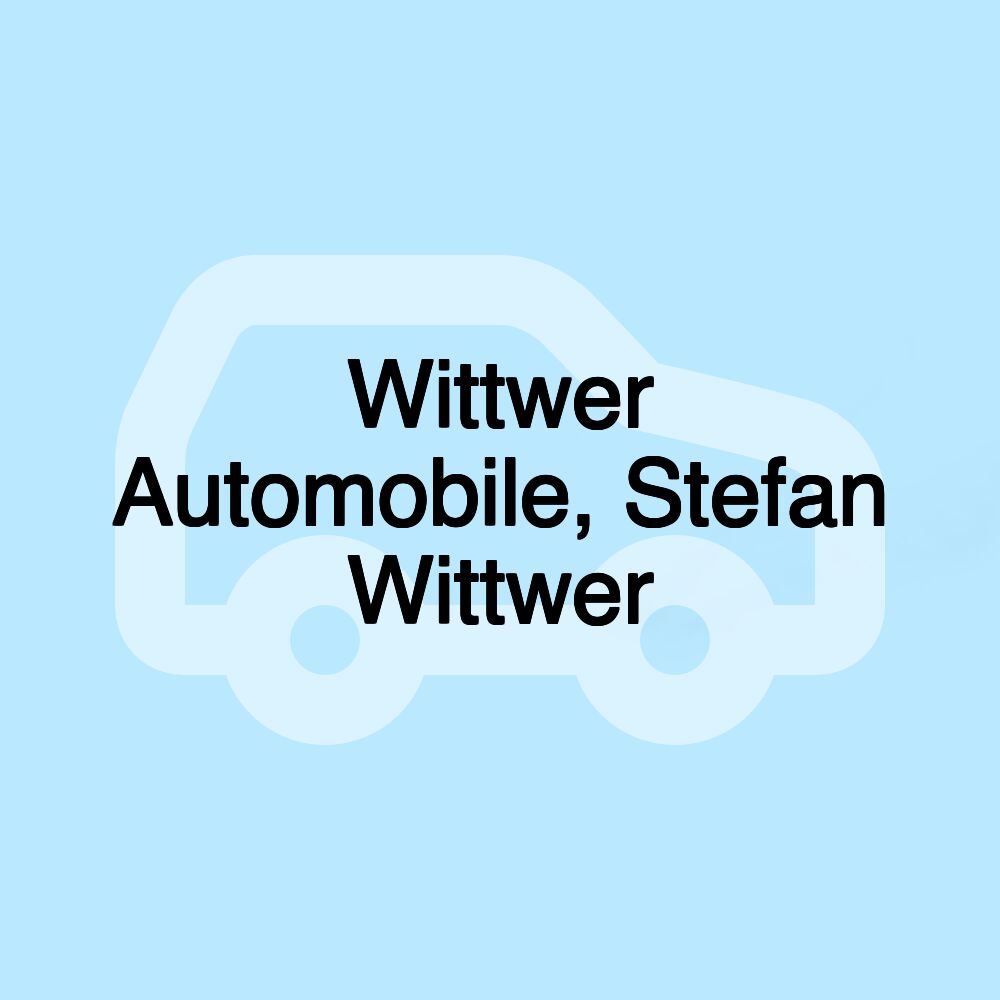 Wittwer Automobile, Stefan Wittwer