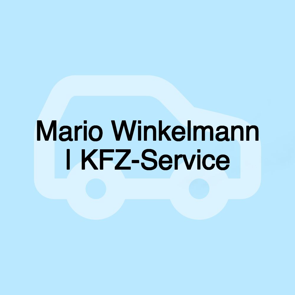 Mario Winkelmann | KFZ-Service