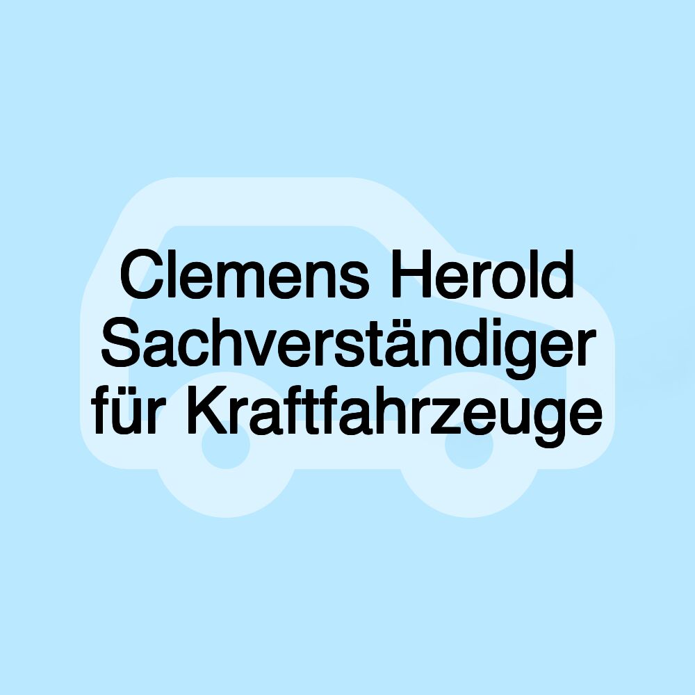 Clemens Herold Sachverständiger für Kraftfahrzeuge