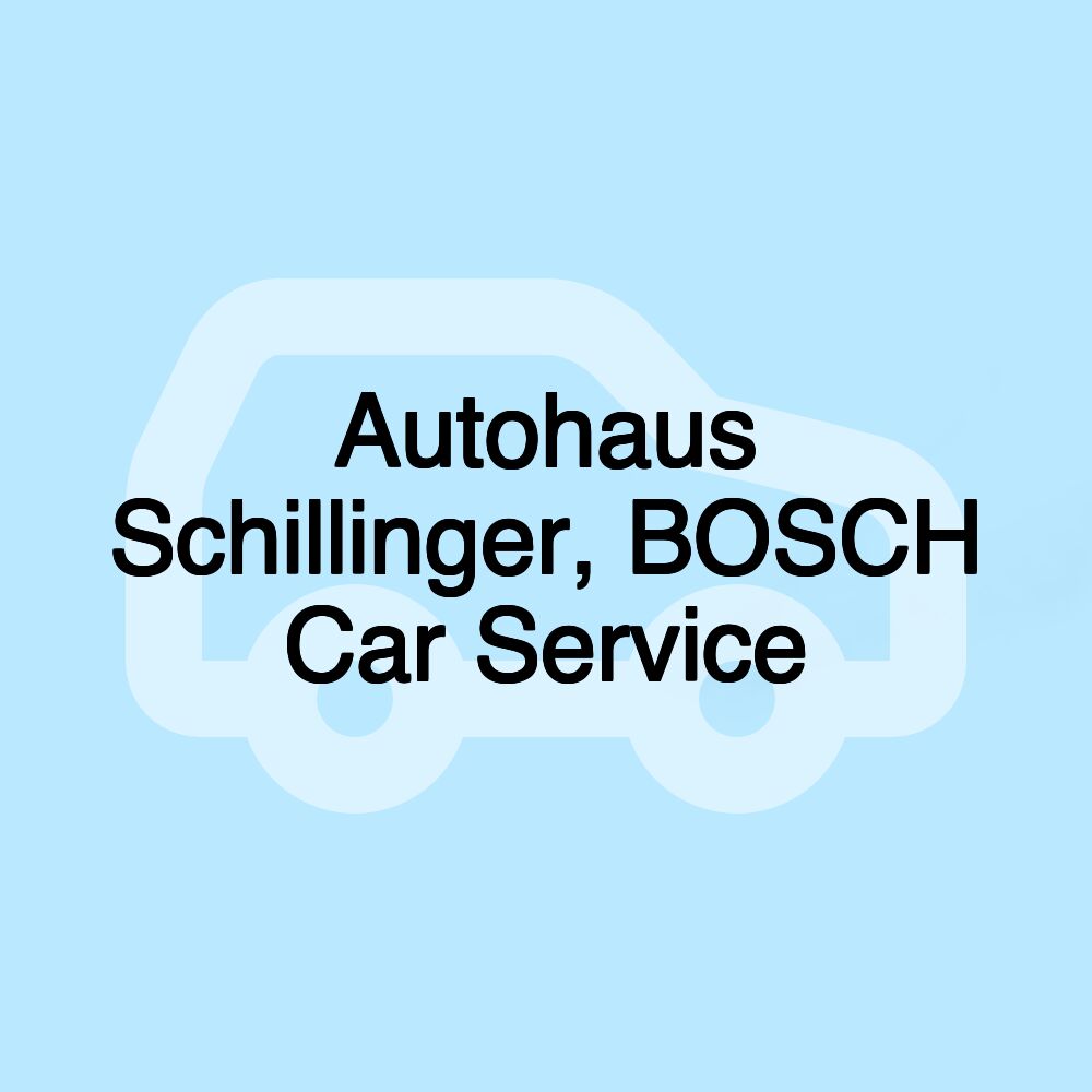 Autohaus Schillinger, BOSCH Car Service