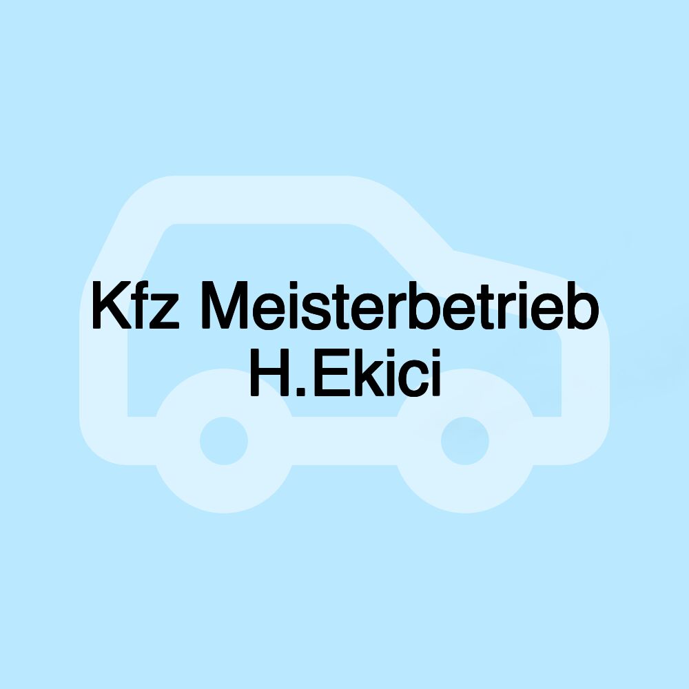 Kfz Meisterbetrieb H.Ekici