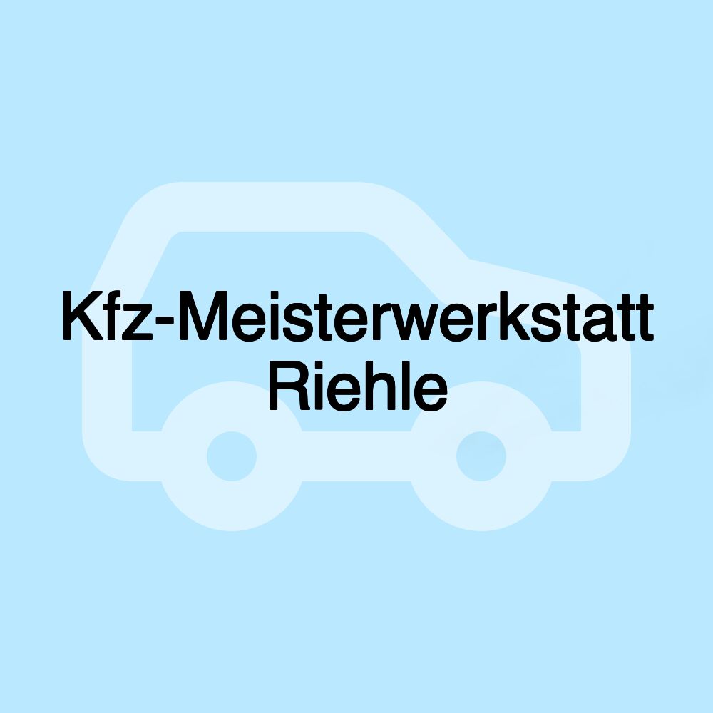 Kfz-Meisterwerkstatt Riehle