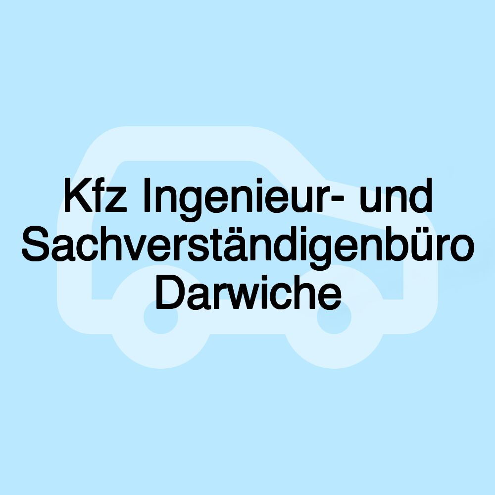 Kfz Ingenieur- und Sachverständigenbüro Darwiche