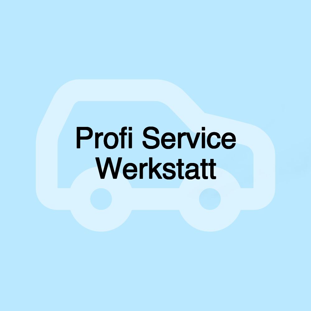 Profi Service Werkstatt