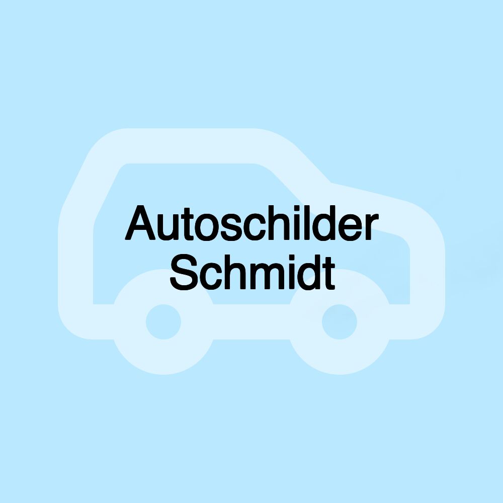 Autoschilder Schmidt