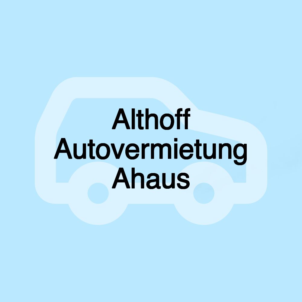 Althoff Autovermietung Ahaus