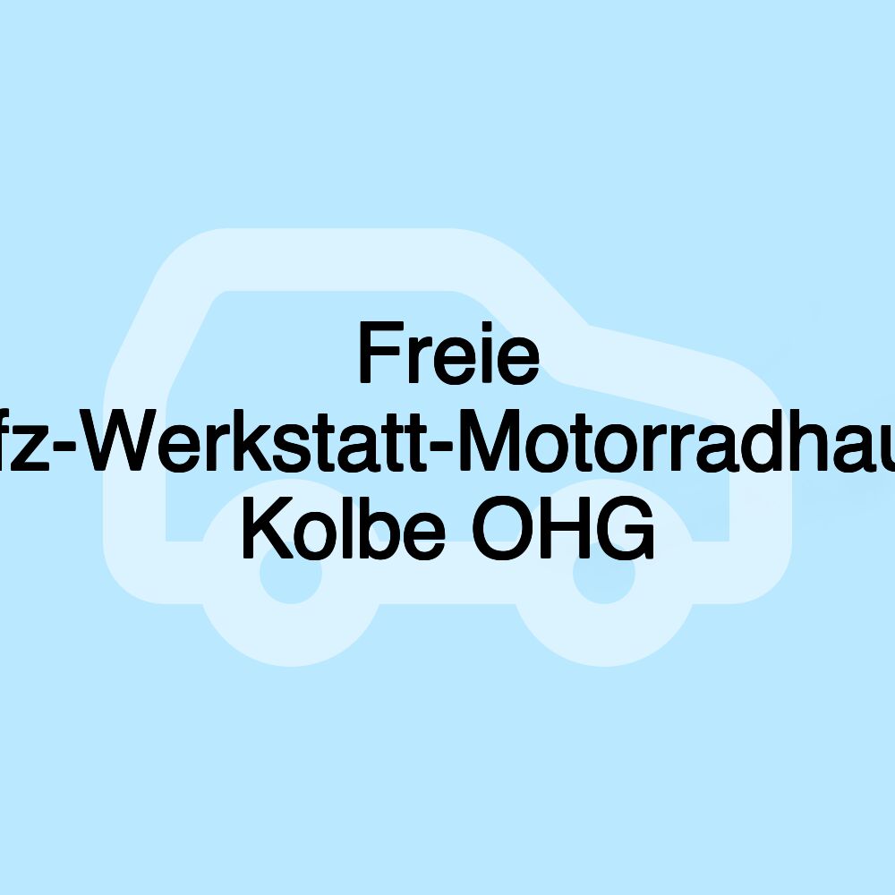 Freie Kfz-Werkstatt-Motorradhaus Kolbe OHG