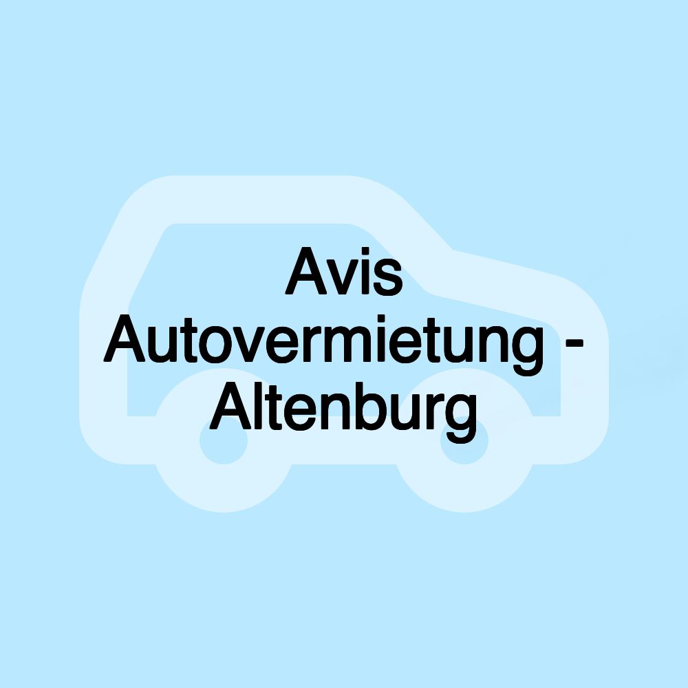 Avis Autovermietung - Altenburg