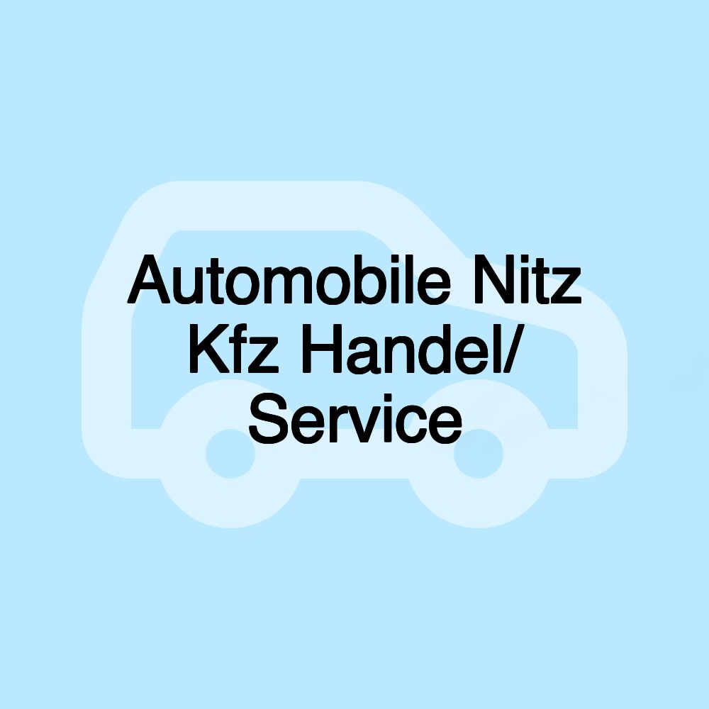 Automobile Nitz Kfz Handel/ Service