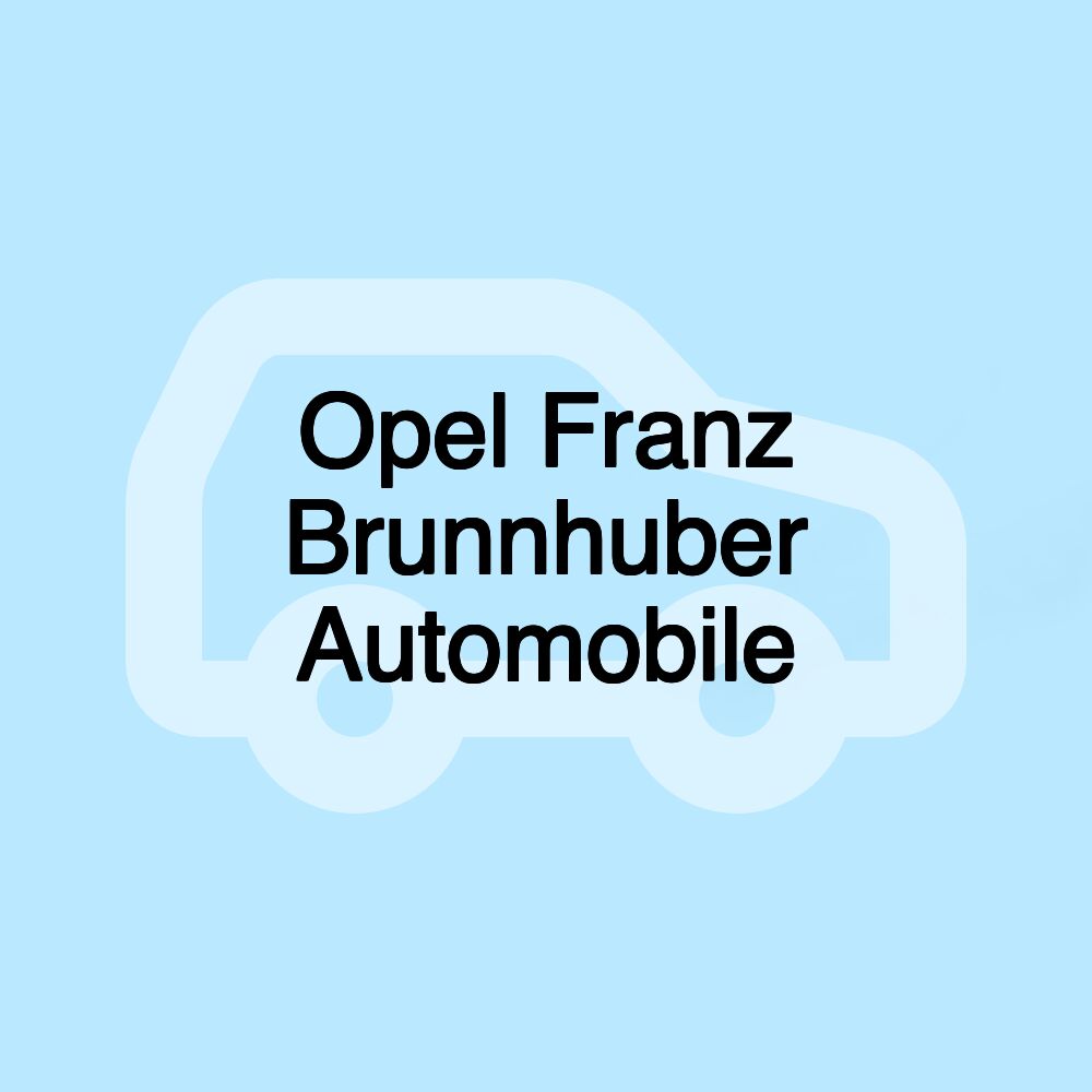 Opel Franz Brunnhuber Automobile