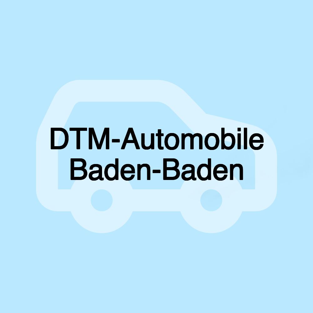 DTM-Automobile Baden-Baden