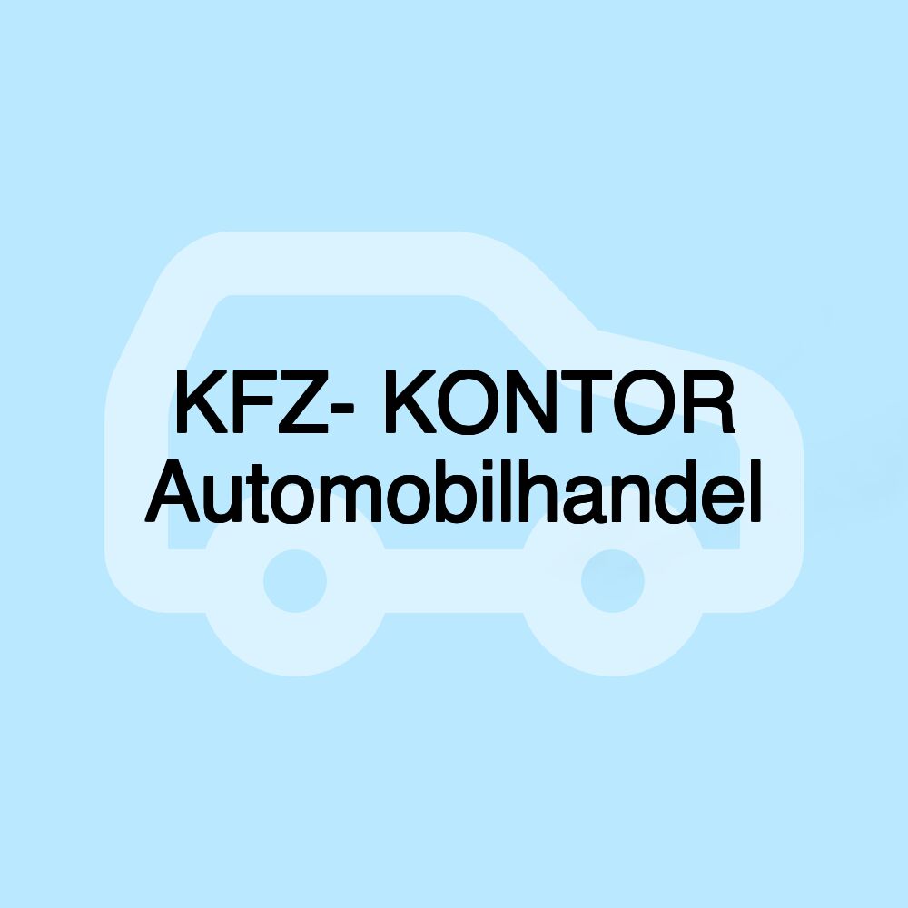 KFZ- KONTOR Automobilhandel