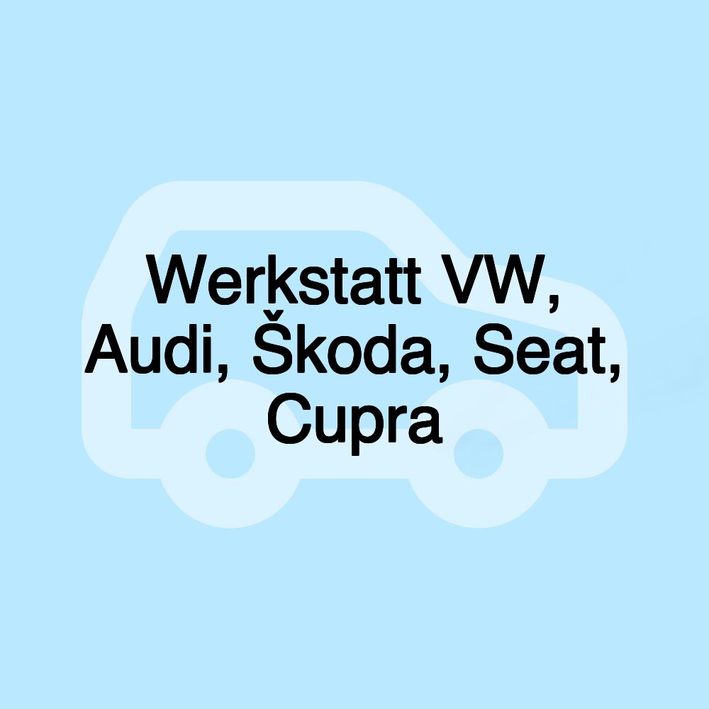 Werkstatt VW, Audi, Škoda, Seat, Cupra