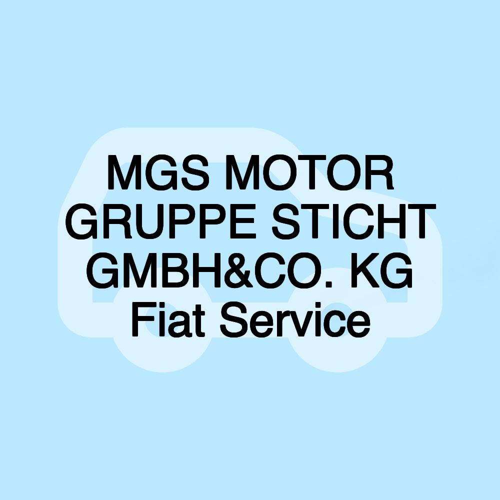 MGS MOTOR GRUPPE STICHT GMBH&CO. KG Fiat Service