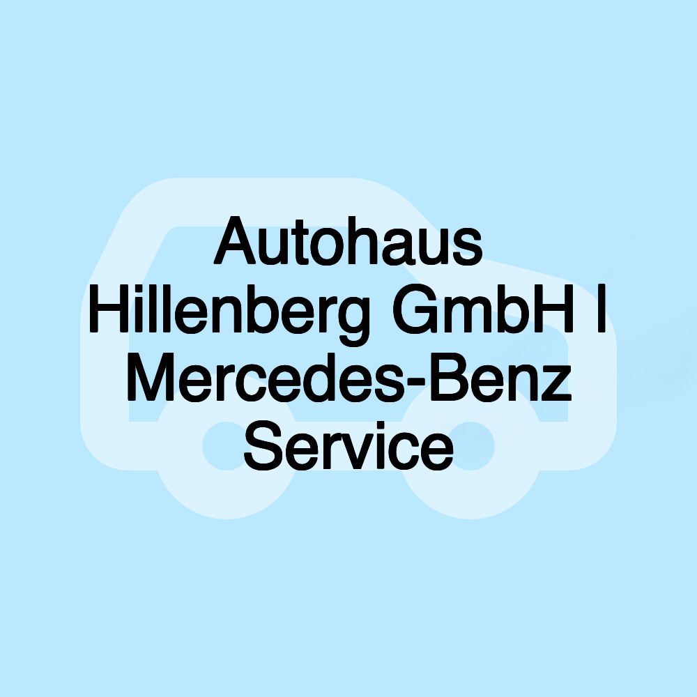 Autohaus Hillenberg GmbH | Mercedes-Benz Service