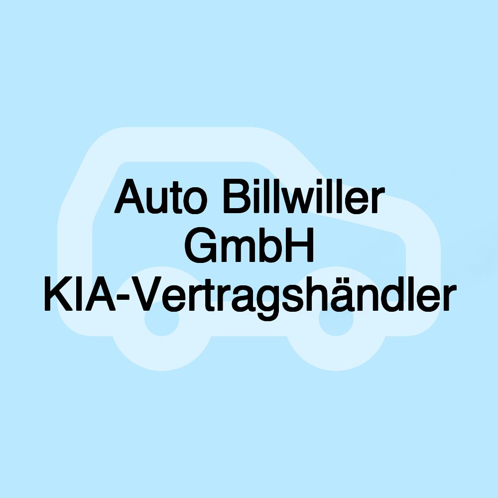 Auto Billwiller GmbH KIA-Vertragshändler