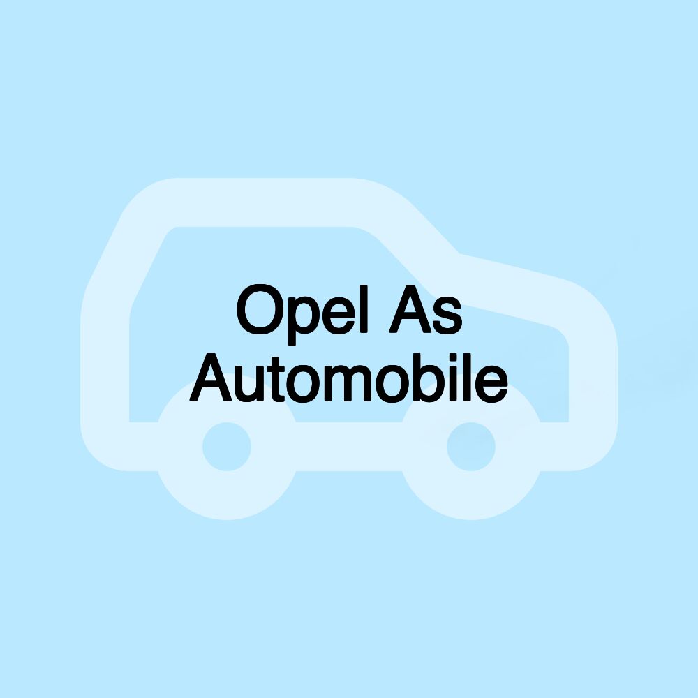 Opel As Automobile