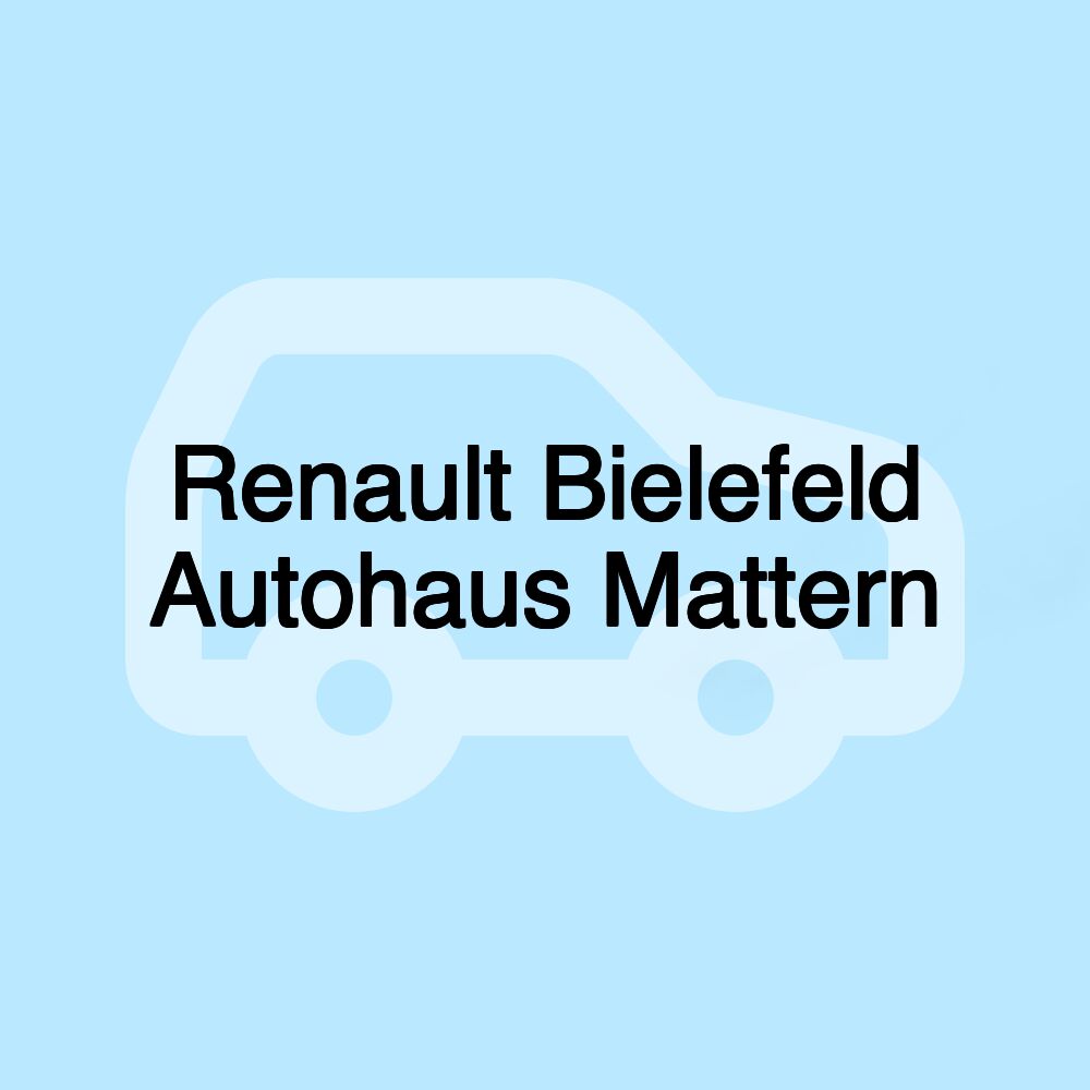 Renault Bielefeld Autohaus Mattern