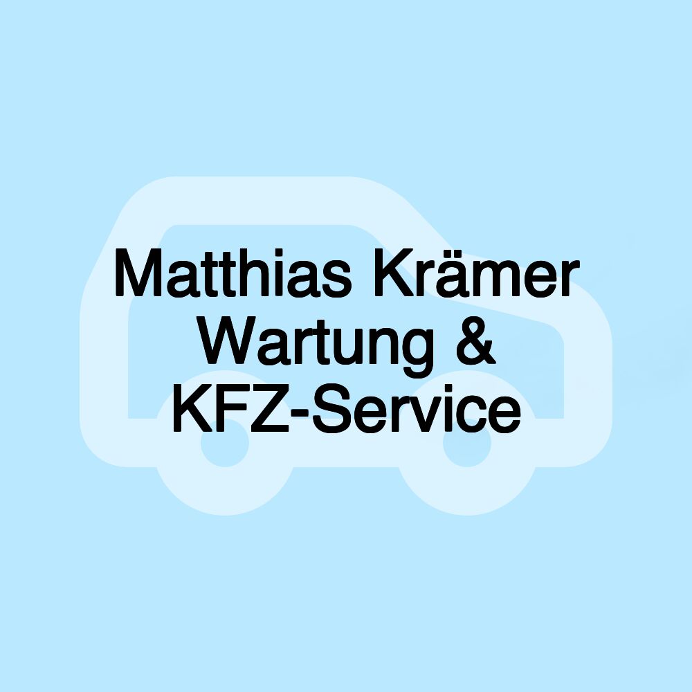 Matthias Krämer Wartung & KFZ-Service