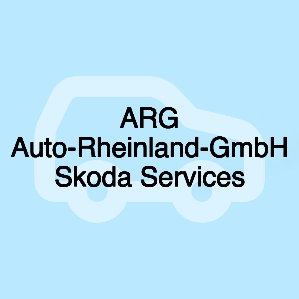 ARG Auto-Rheinland-GmbH Skoda Services