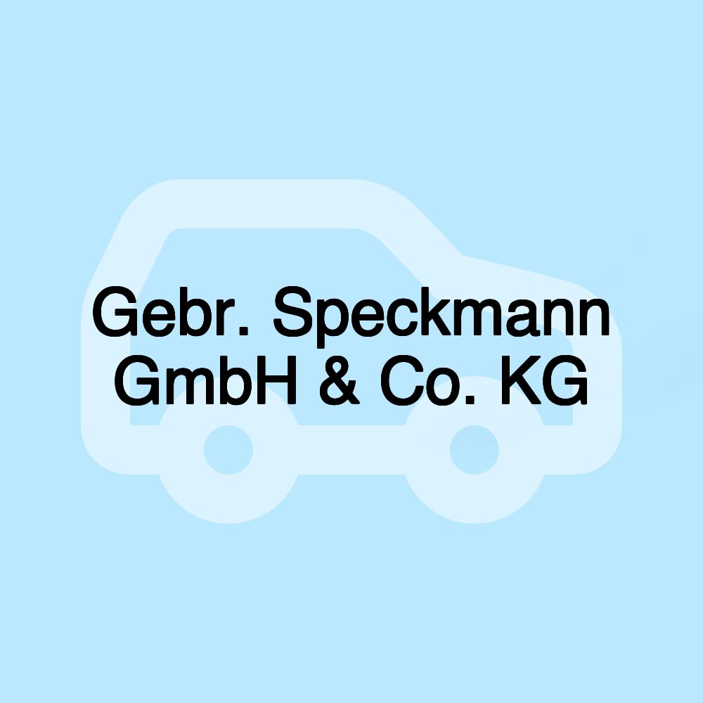 Gebr. Speckmann GmbH & Co. KG