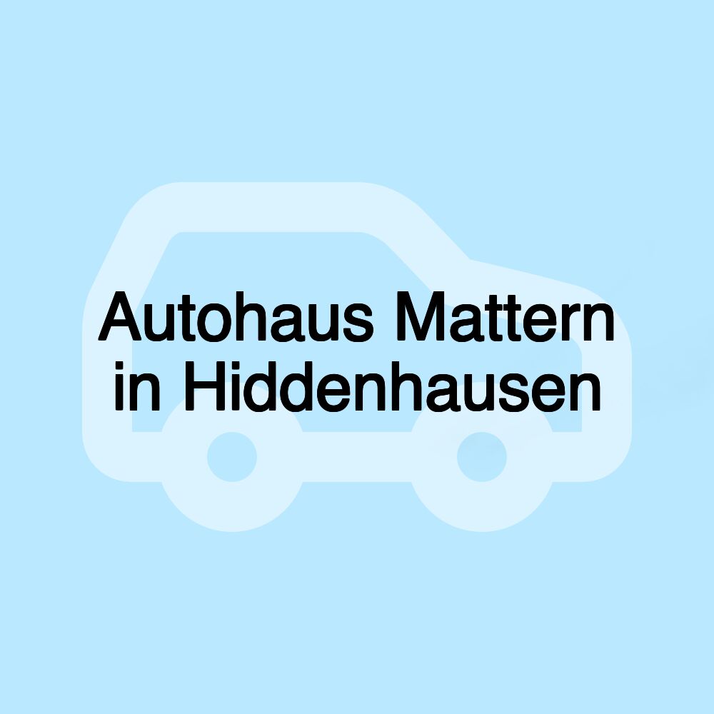 Autohaus Mattern in Hiddenhausen