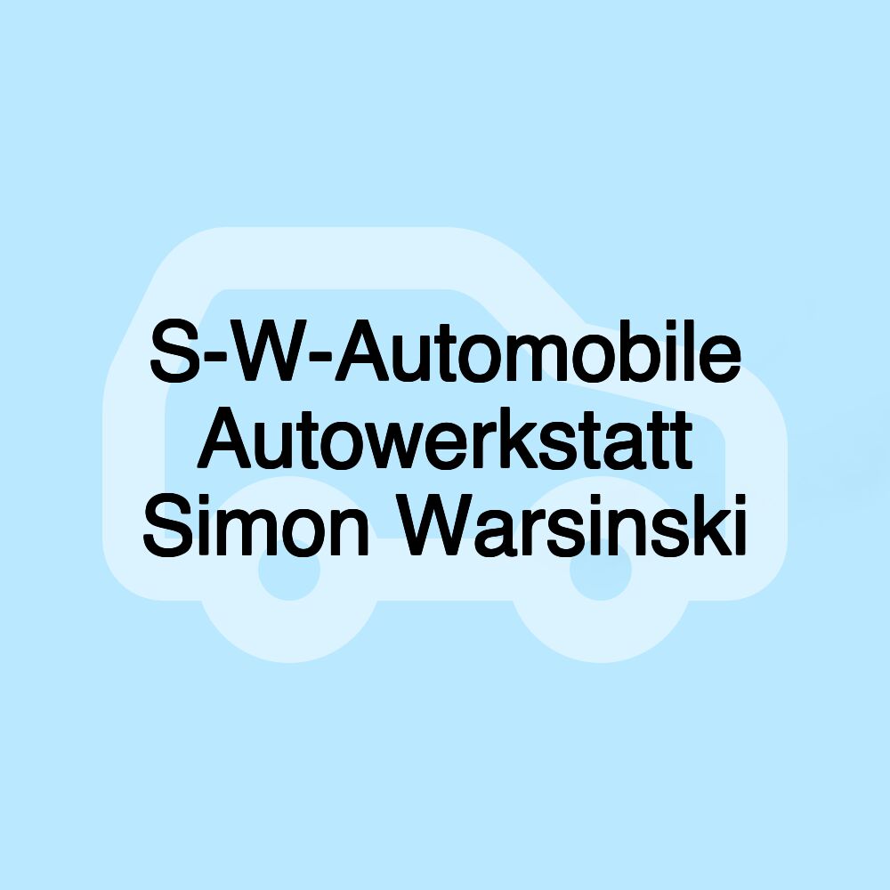 S-W-Automobile Autowerkstatt Simon Warsinski