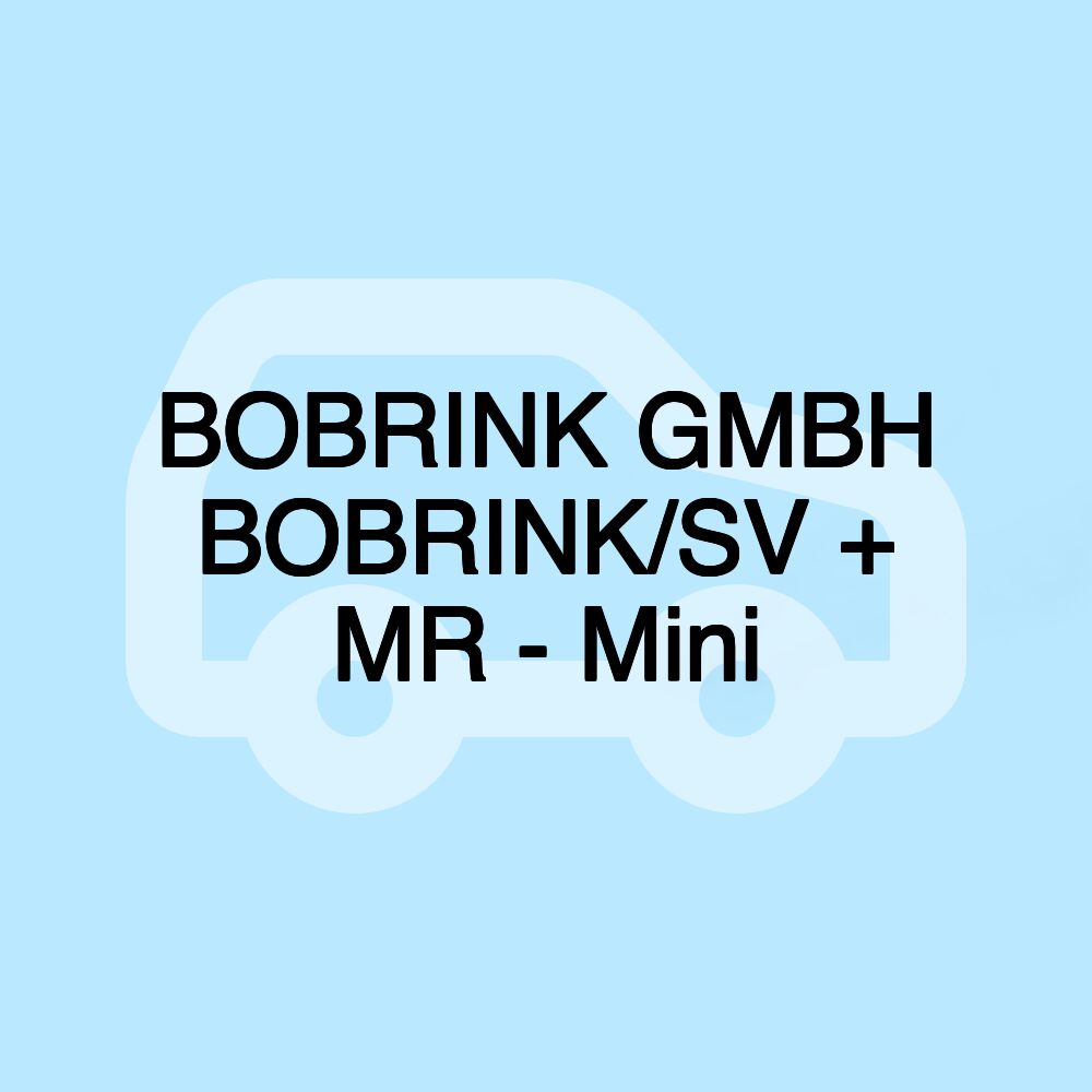 BOBRINK GMBH BOBRINK/SV + MR - Mini