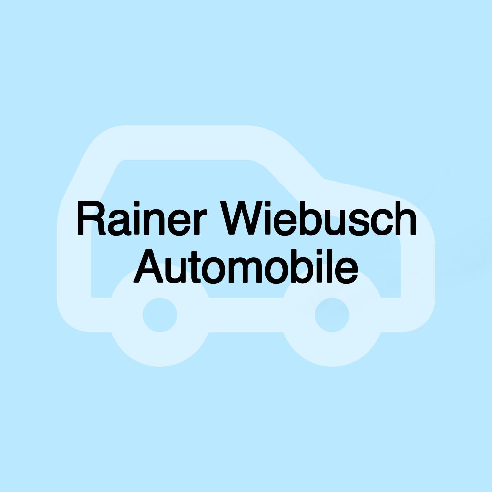 Rainer Wiebusch Automobile