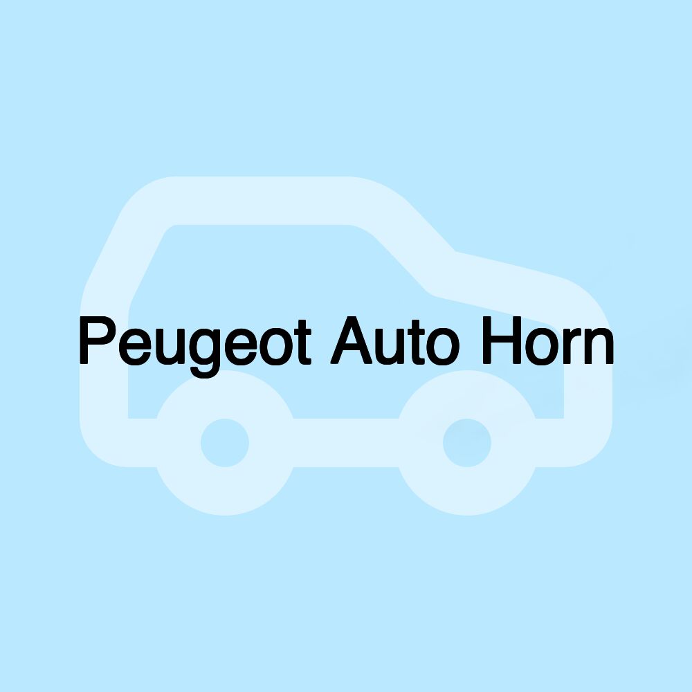 Peugeot Auto Horn