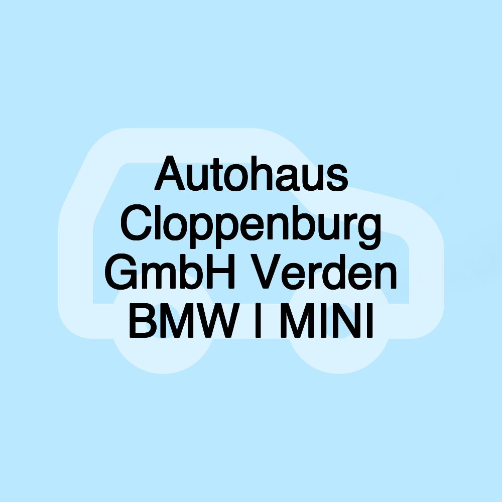 Autohaus Cloppenburg GmbH Verden BMW | MINI