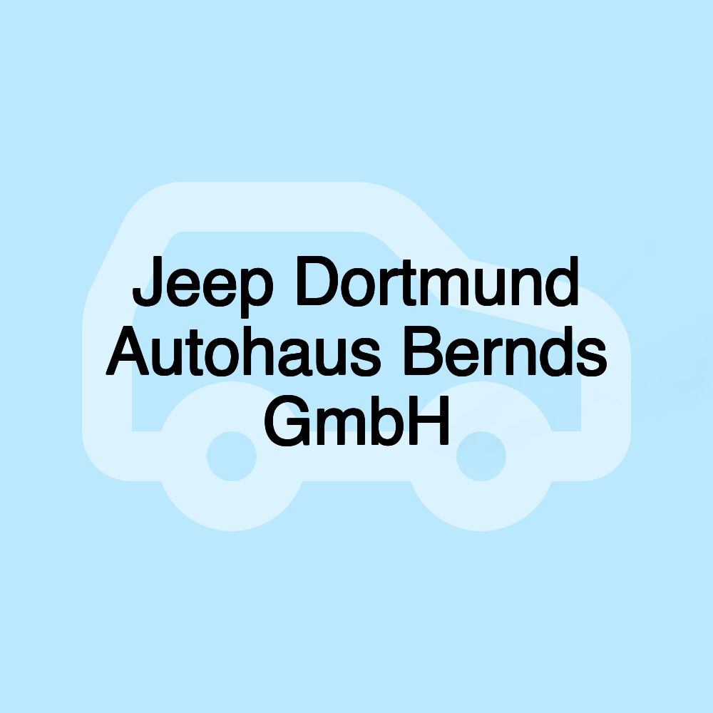 Jeep Dortmund Autohaus Bernds GmbH