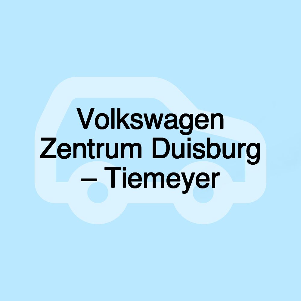 Volkswagen Zentrum Duisburg – Tiemeyer