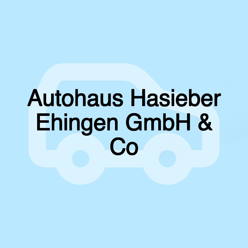 Autohaus Hasieber Ehingen GmbH & Co