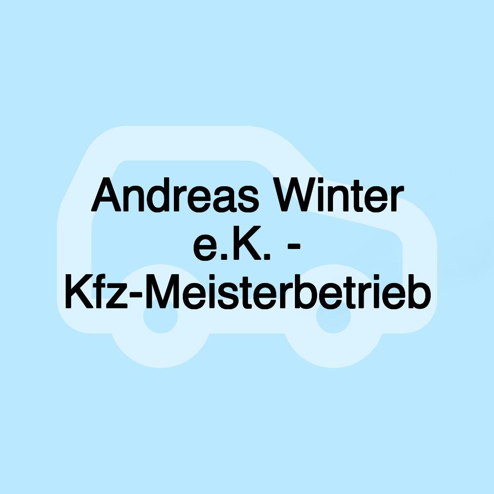 Andreas Winter e.K. - Kfz-Meisterbetrieb