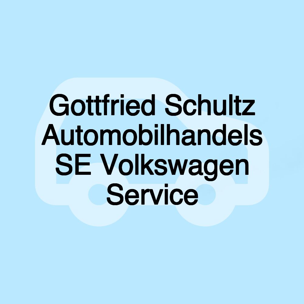 Gottfried Schultz Automobilhandels SE Volkswagen Service