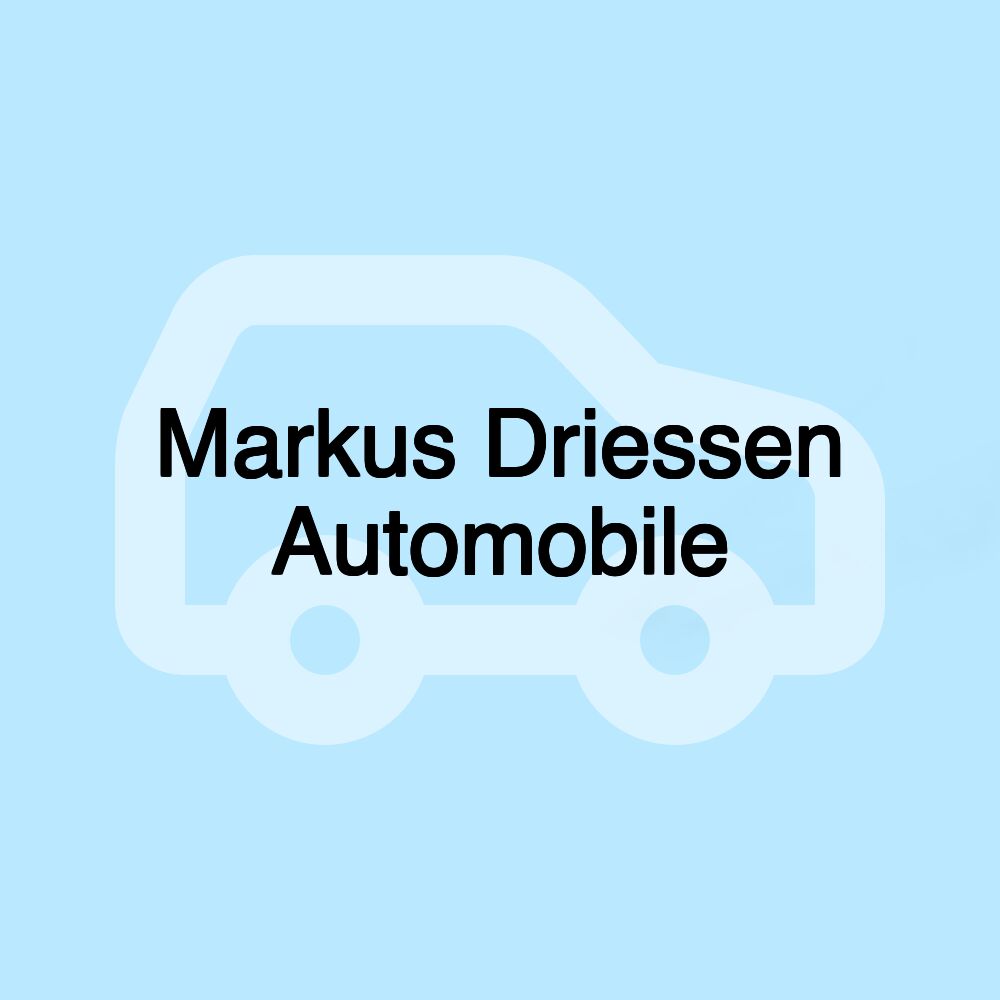 Markus Driessen Automobile