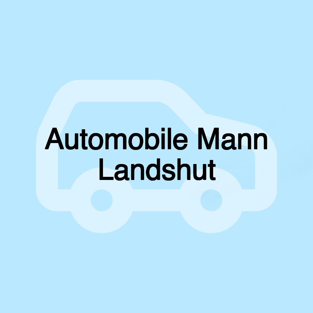 Automobile Mann Landshut