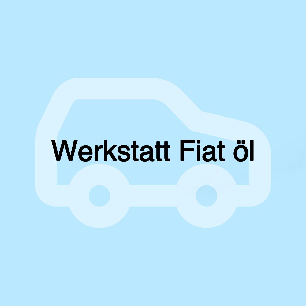 Werkstatt Fiat öl