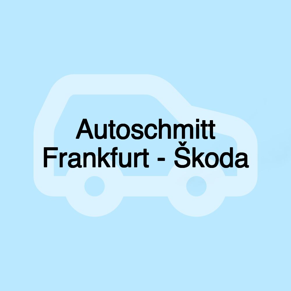 Autoschmitt Frankfurt - Škoda