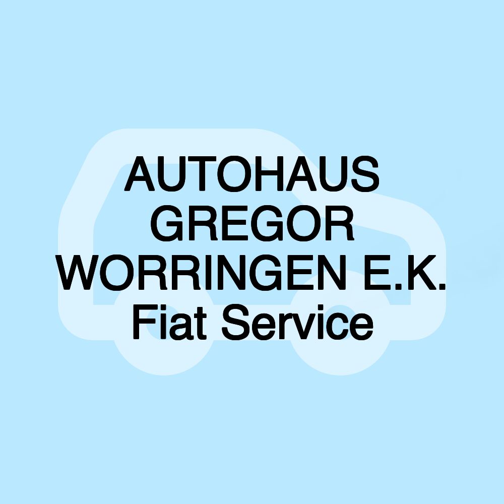 AUTOHAUS GREGOR WORRINGEN E.K. Fiat Service