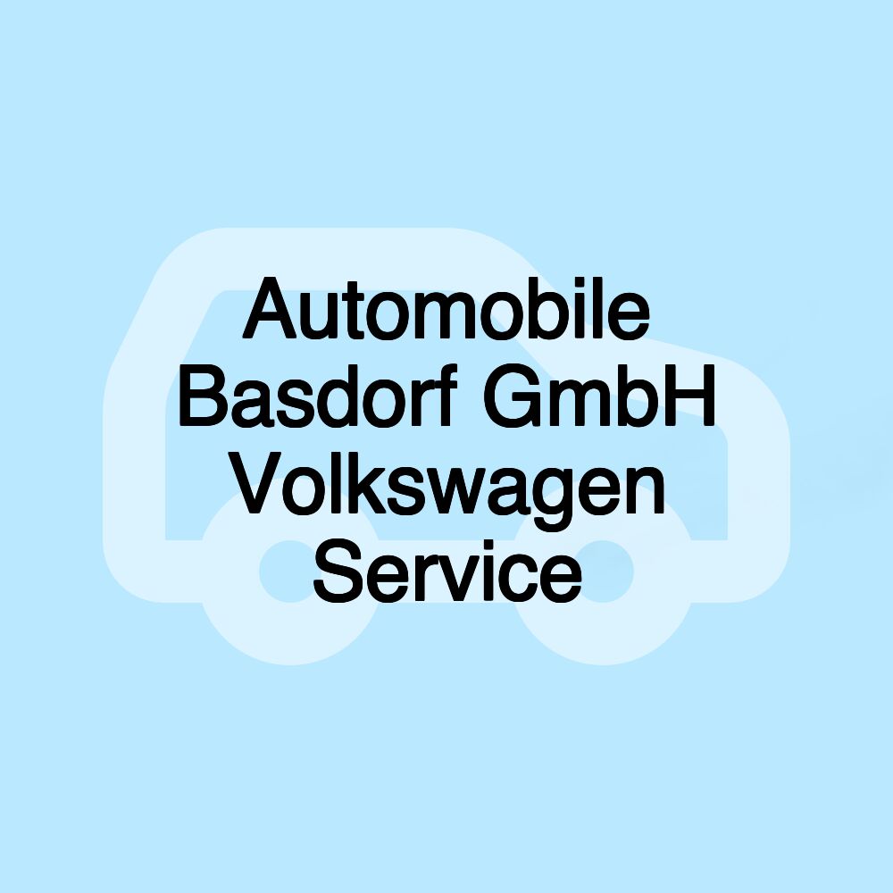 Automobile Basdorf GmbH Volkswagen Service