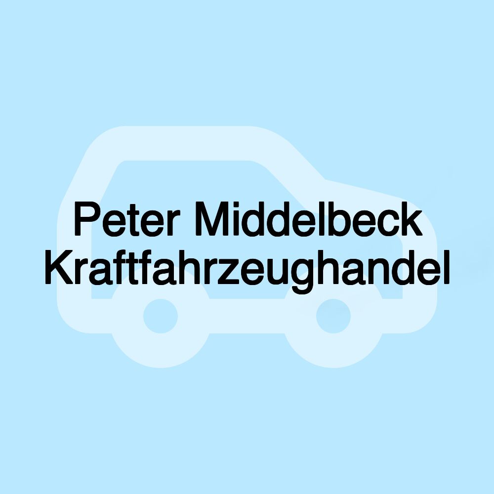 Peter Middelbeck Kraftfahrzeughandel