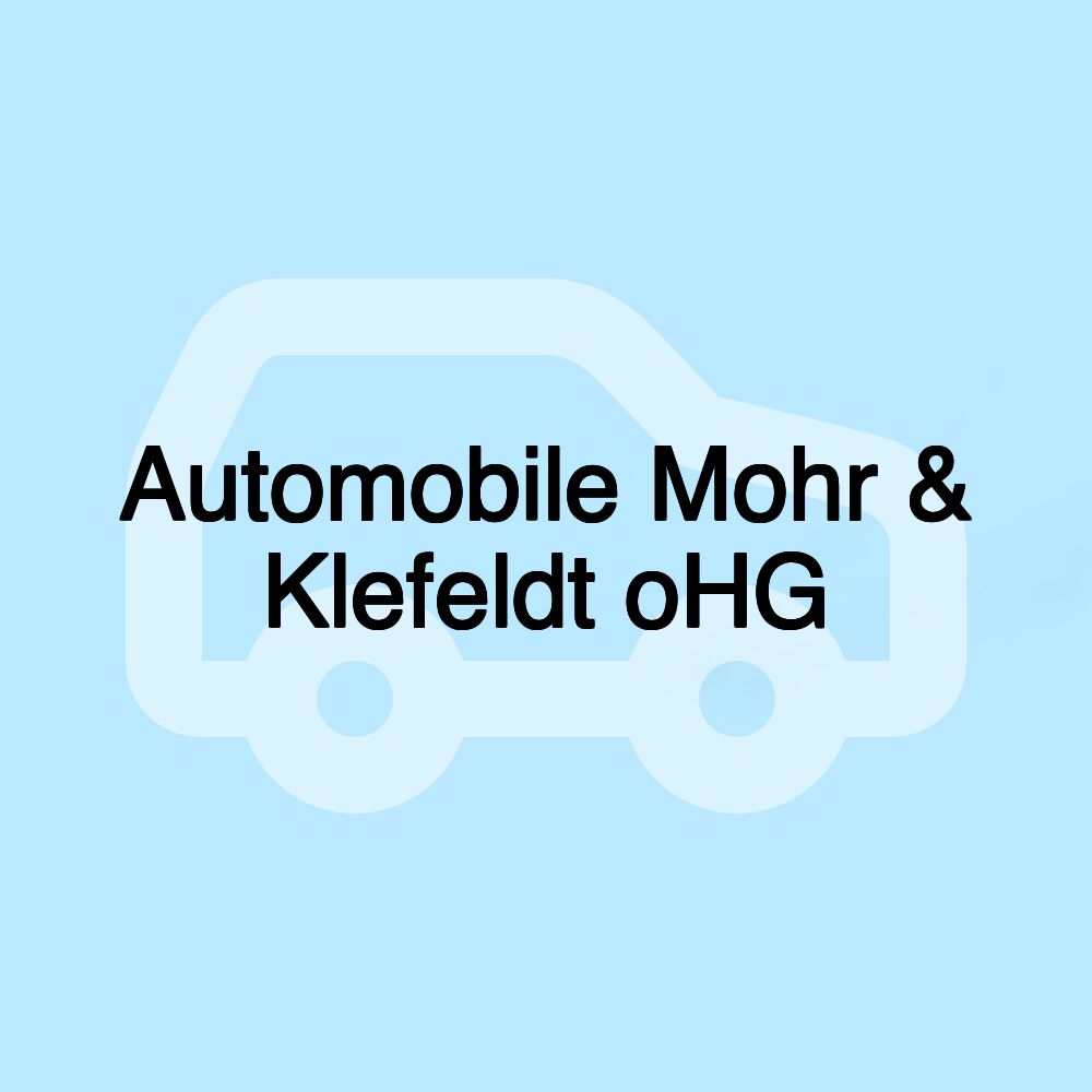 Automobile Mohr & Klefeldt oHG