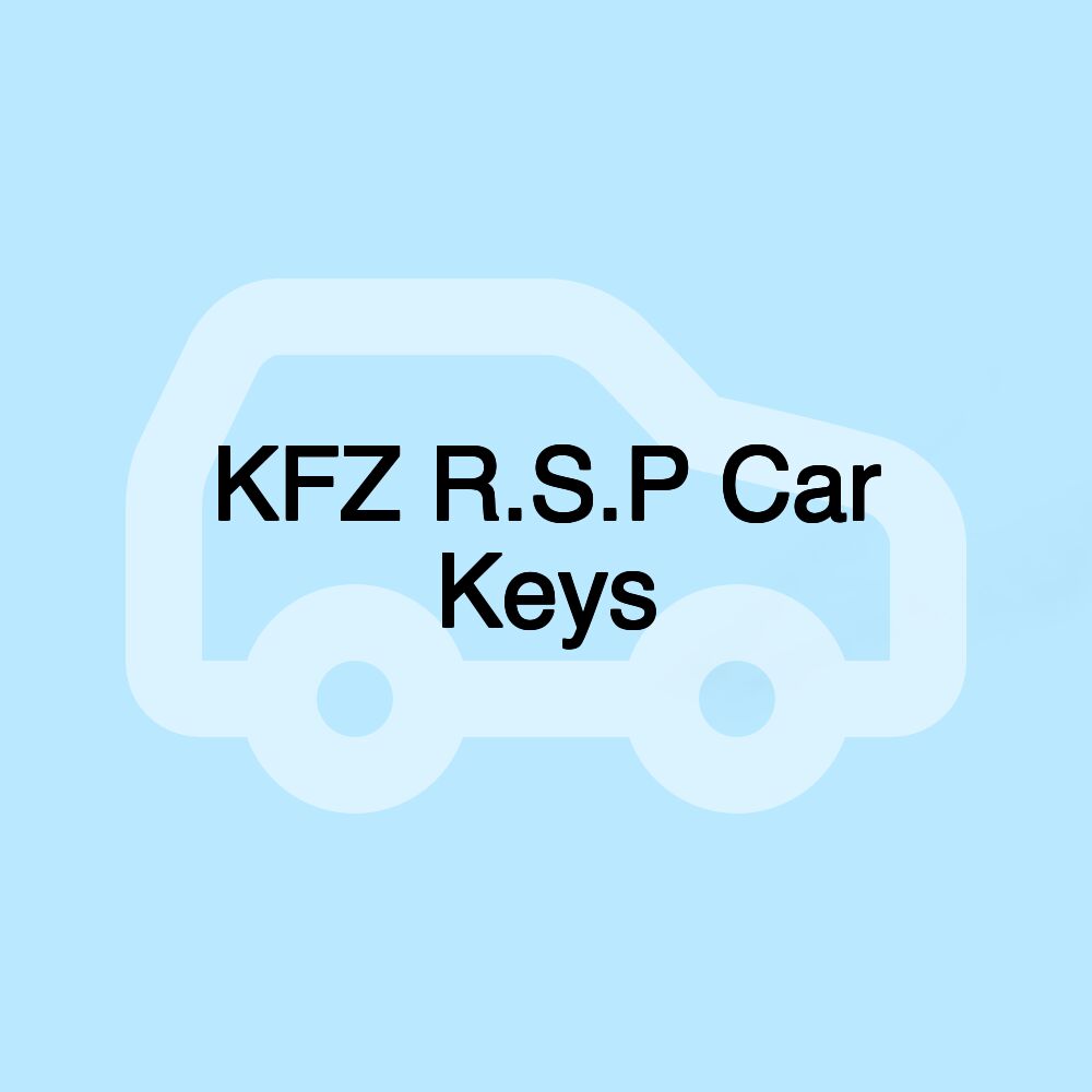 KFZ R.S.P Car Keys