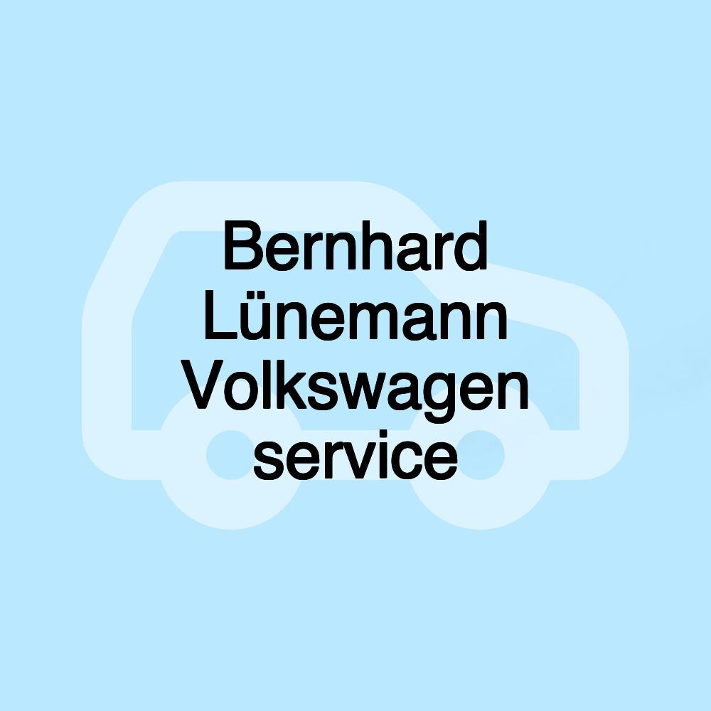 Bernhard Lünemann Volkswagen service