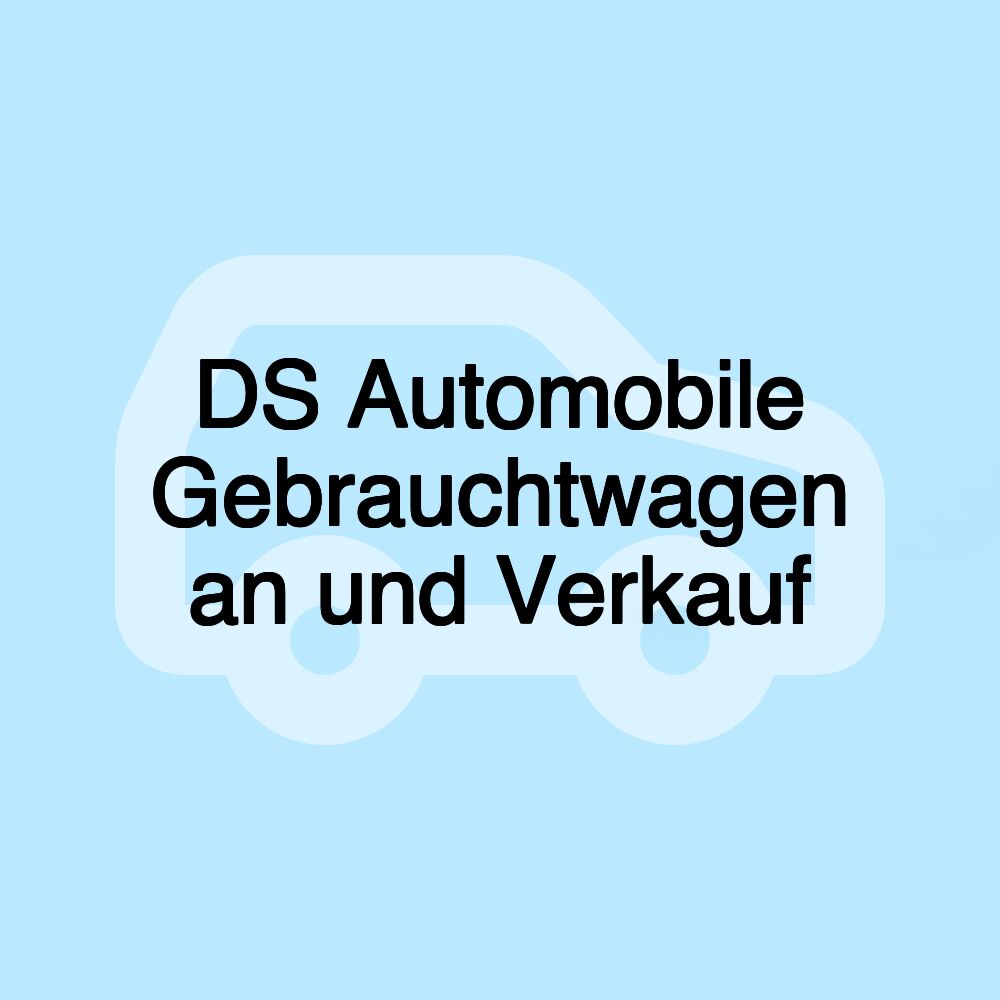 DS Automobile Gebrauchtwagen an und Verkauf