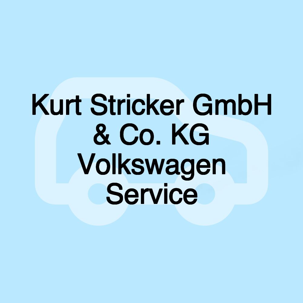 Kurt Stricker GmbH & Co. KG Volkswagen Service