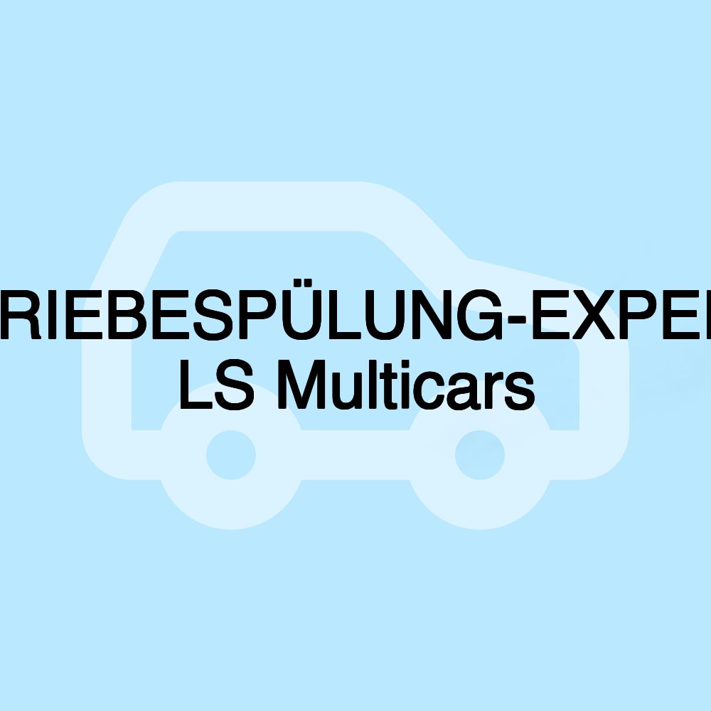 GETRIEBESPÜLUNG-EXPERTE. LS Multicars